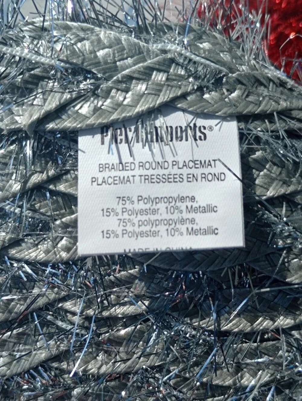 Pier 1 Tinsel Braided Placemats Set Of 5